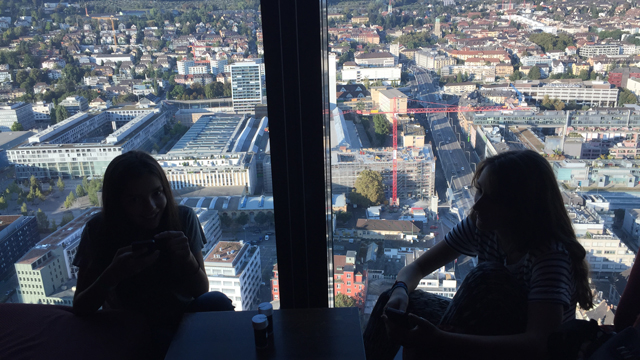 overlooking our town