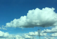 Bloss Wolken am Himmel